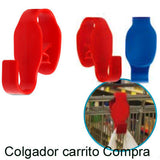 Colgador carrito compra