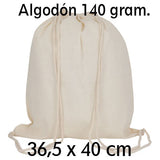 Mochila producto algodon