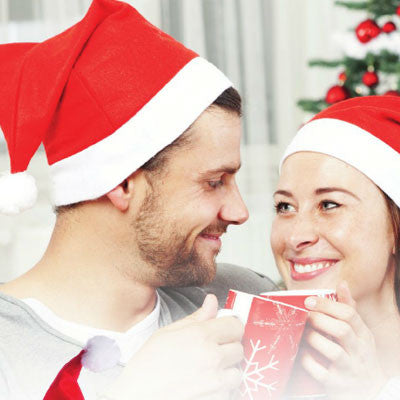 Gorro navideño clásico de poliéster suave