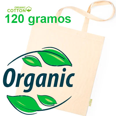 bolsa de algodon organico 120 gramoas