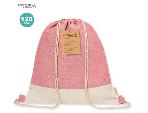 mochila de algodon reciclado