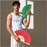 Abanico madera natural