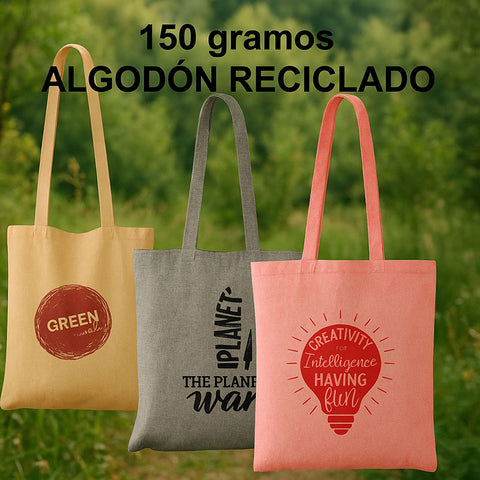 bolsa de algodon reciclado 