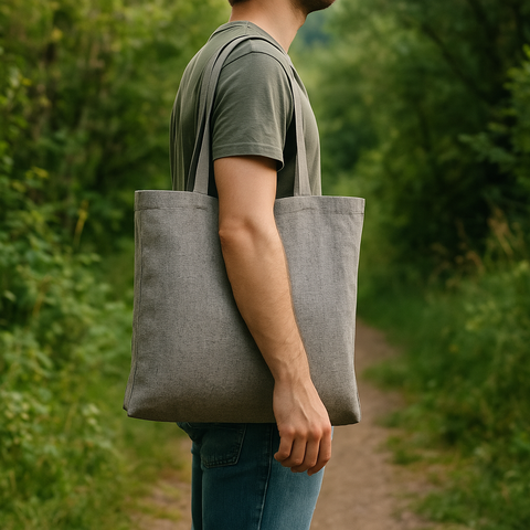 bolsa de algodon reciclado marca handle