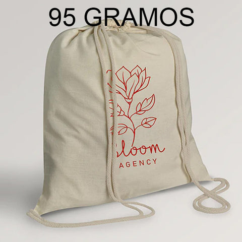 mochila de algodon promocional