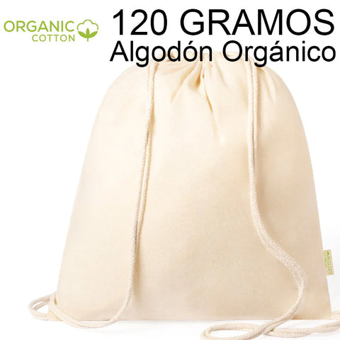 mochila de algodon organico