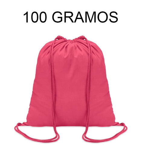 mochila de algodon promocional