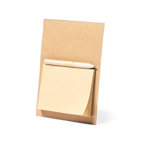 notas con carton reciclado iman