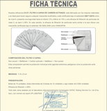 Filtro mascarilla carbon
