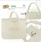 Bolsa algodon plegable 2