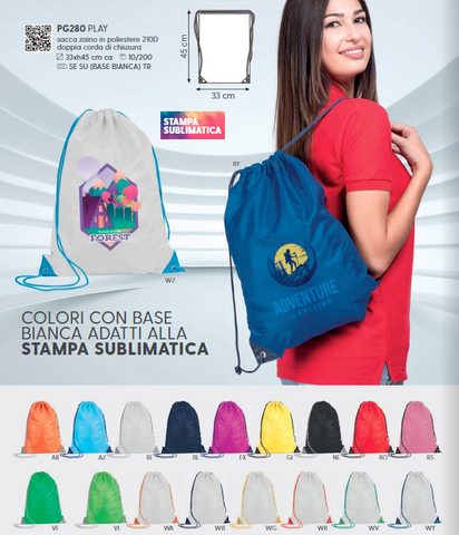 mochila de espalda de poliester amplia variedad merchandising