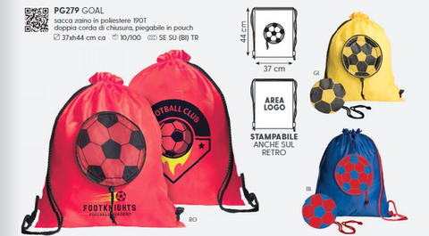 mochila futbol merchandising