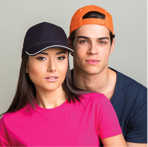 gorra visera de 5 paneles