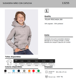 Sudadera capucha infantil