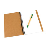 Libreta reciclada boligrafo