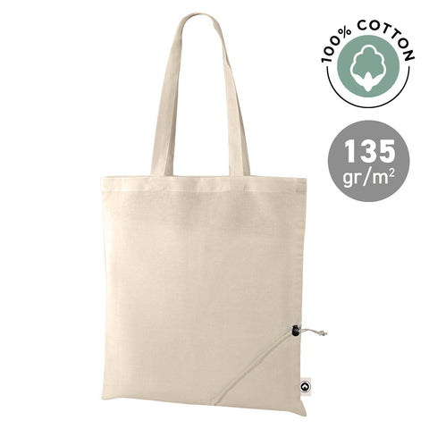 bolsa plegable de aldodon