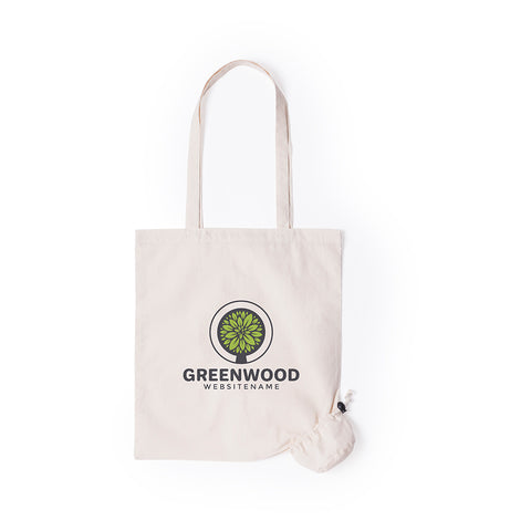bolsa plegable de algodon
