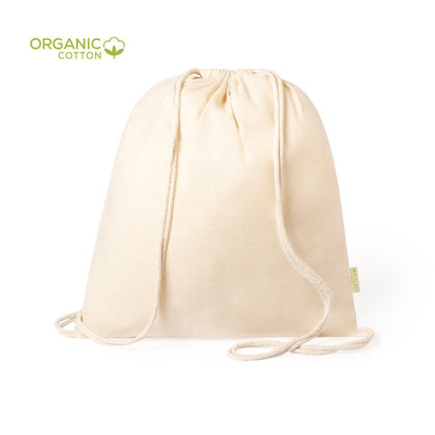 mochila algodon organico merchandising