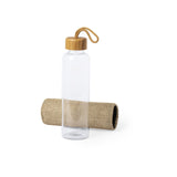Botella bambu cristal