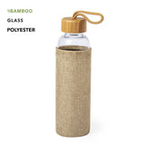 Botella bambu cristal