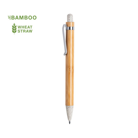boligrafo de bambu y trigo