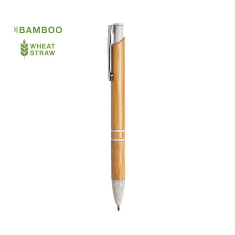 boligrafo bambu y trigo