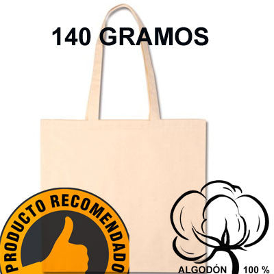 bolsa algodon 140 gramos