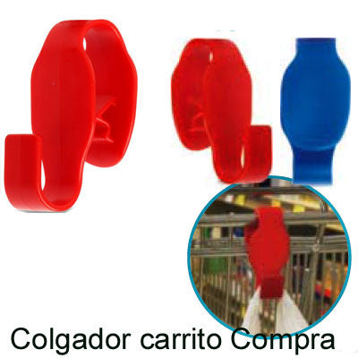 colgador para el carrito de la compra
