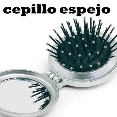 cepillo con espejo promocional