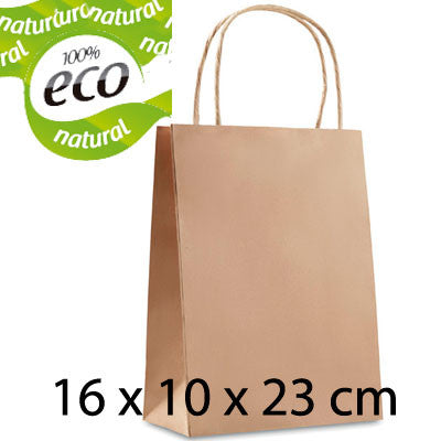 bolsa de papel con base