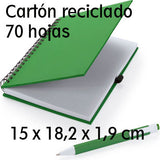 Reciclada libreta promocional