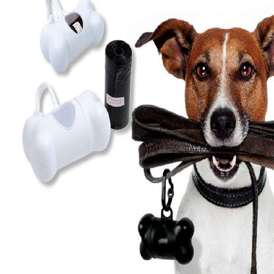 dispensador hueso bolsitas caca perro