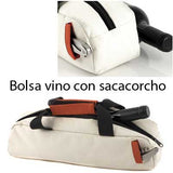 Bolsa vino sacacorchos