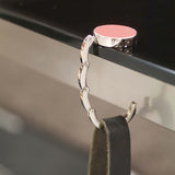 Cuelgabolsos metal polipiel