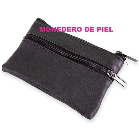 monedero de piel 