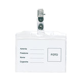 Porta acreditaciones pinza