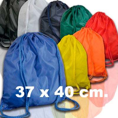 mochila con cordón grueso