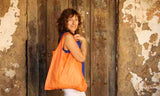 Bolsa plegable naranja 1