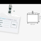Porta acreditaciones pinza