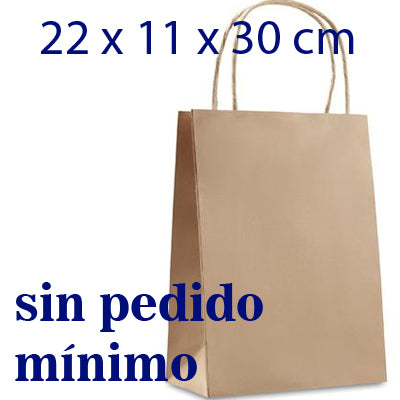 bolsa de papel con logotipo