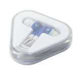 Auriculares estuche triangular