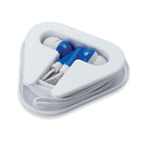 Auriculares estuche triangular