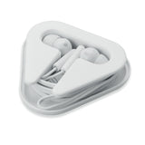 Auriculares estuche triangular